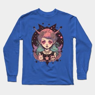 Cute Occult Girl Long Sleeve T-Shirt